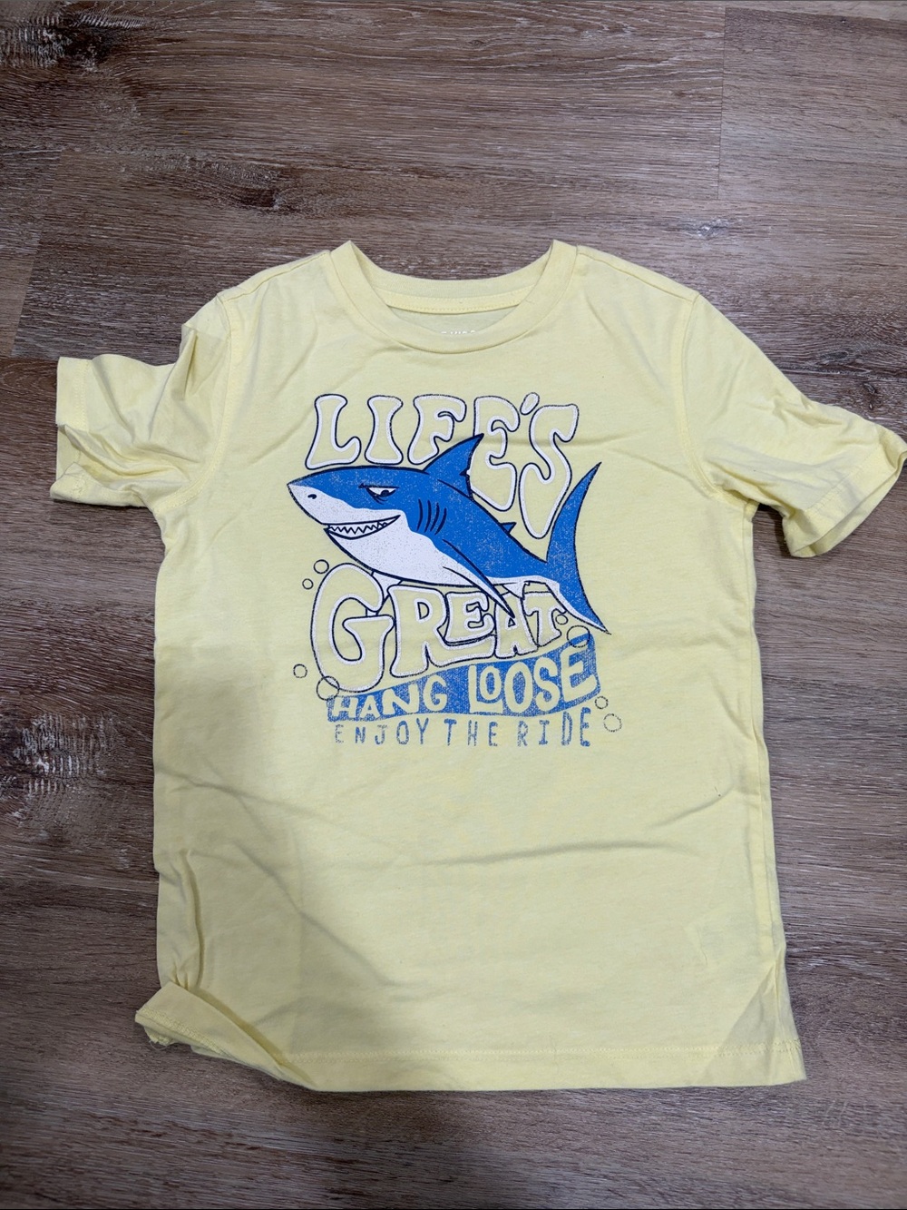Garanimals Yellow Tee with Blue Shark Graphic